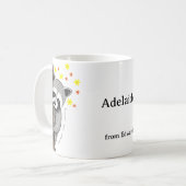 Custom Love Gift I secretly admire you Raccoon  コーヒーマグカップ (正面左)