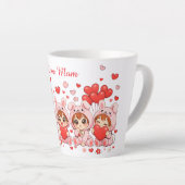 Custom Love Mug | Mother’s Day & Valentine Gift カフェラテマグ (右アングル)