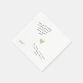 Custom Love Note Handwritten Typo-Personal Wedding スタンダードカクテルナプキン (角)