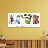 Custom love photo hearts and text キャンバスプリント (インサイチュ (リビング))