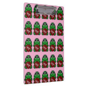Custom Love You Kawaii Frog Heart Gift クリップボード (右)