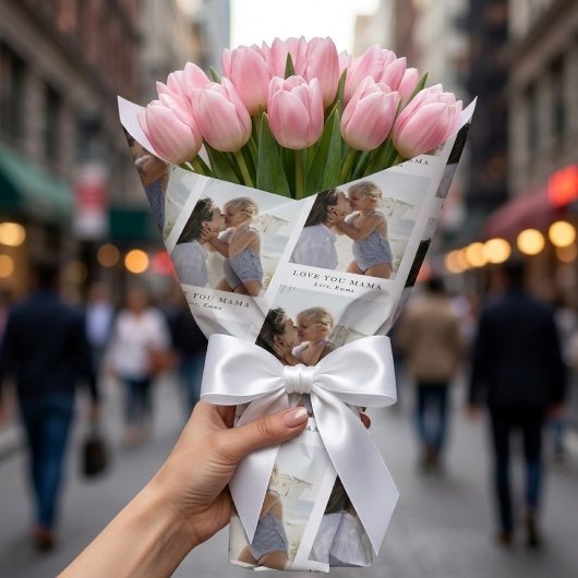 Custom Love You Mama Photo | Personalized ラッピングペーパー