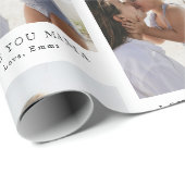 Custom Love You Mama Photo | Personalized ラッピングペーパー (ロールコーナー)