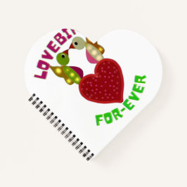 Custom Lovebirds Heart Gift Classic Playing Cards ノートブック