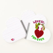 Custom Lovebirds Heart Gift Classic Playing Cards ノートブック (内部)