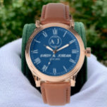 Custom lover name initial monogram Personalized  腕時計<br><div class="desc">Personalized watch with the name of the lover, the initial of the monogram Create your own custom brand luxury watch with Burgundy luxury elegant couple Monogram Watch. Timeless elegant watch dial design with fine indexes. Add your own custom monogram, custom name, designer name, initials, year of birth, logo, icon, photo...</div>