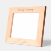 Custom Loving Memory | Keepsake Memorial レーザー彫刻フレーム (左)
