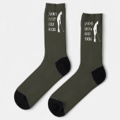 Custom Lucky Golf Socks, Birthday Christmas Fun ソックス (左)