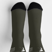 Custom Lucky Golf Socks, Birthday Christmas Fun ソックス (上部)