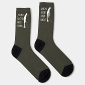 Custom Lucky Golf Socks, Birthday Christmas Fun ソックス (右)