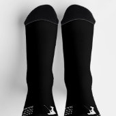 Custom Lucky Golf Socks, Birthday Christmas Fun ソックス (上部)