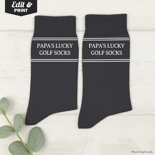 Custom Lucky Golf Socks, Golfer Christmas Birthday ソックス
