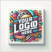 Custom Luggage Logo, Vinyl Suitcase Waterproof 10 シール (正面)