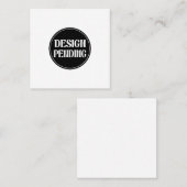 Custom-made, artistic, elegant スクエア名刺 (正面/裏面)