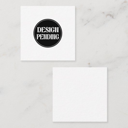 Custom-made, artistic, elegant スクエア名刺 (正面/裏面)