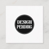 Custom-made, artistic, elegant スクエア名刺 (正面)