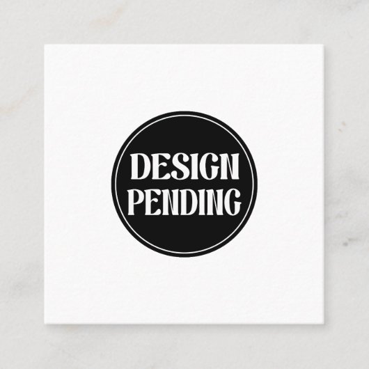 Custom-made, artistic, elegant スクエア名刺 (正面)