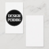 Custom-made, artistic, elegant 名刺 (正面/裏面)