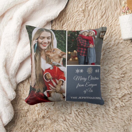 Custom Made Holiday Fun Photo Gift Merry Christmas クッション (ブランケット)