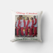 Custom  Made Merry Christmas Holiday Photo Gift クッション (正面)