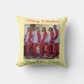 Custom  Made Merry Christmas Holiday Photo Gift クッション (正面)