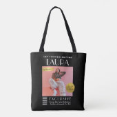 Custom Magazine Cover Bag, Modern Fashion Magazine トートバッグ (裏面)