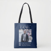 Custom Magazine Cover Bag, Modern Fashion Mens トートバッグ (正面)