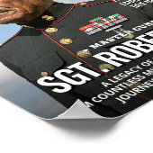 Custom Magazine Cover Gift Dad Marine Retirement ポスター (角)