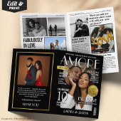 Custom Magazine Greeting Card, Modern Valentines カード