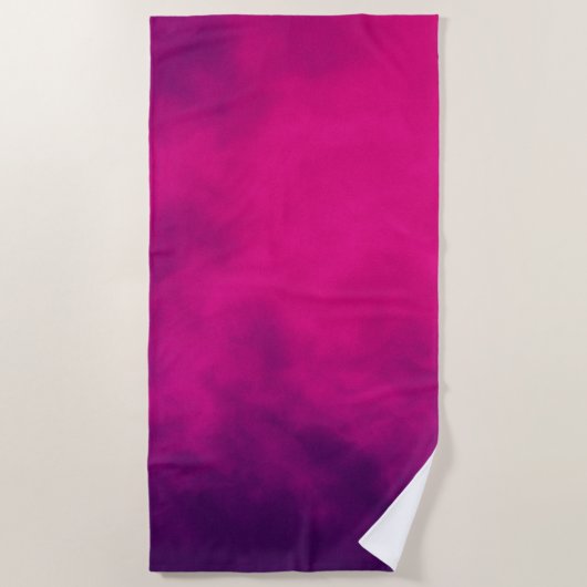 Custom Magenta Beach Towel ビーチタオル (正面)