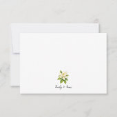 Custom Magnolia Painting Stripe Preppy サンキューカード (正面)