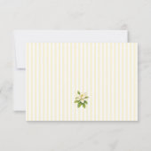 Custom Magnolia Painting Stripe Preppy サンキューカード (裏面)