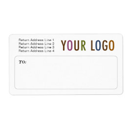 Custom Mailing Shipping Labels with Company Logo ラベル