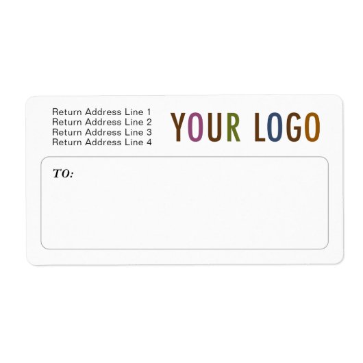Custom Mailing Shipping Labels with Company Logo ラベル (正面)