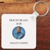 Custom Majestic Mont Blanc French Alps View キーホルダー (裏面)