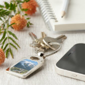 Custom Majestic Mont Blanc French Alps View キーホルダー (側面)