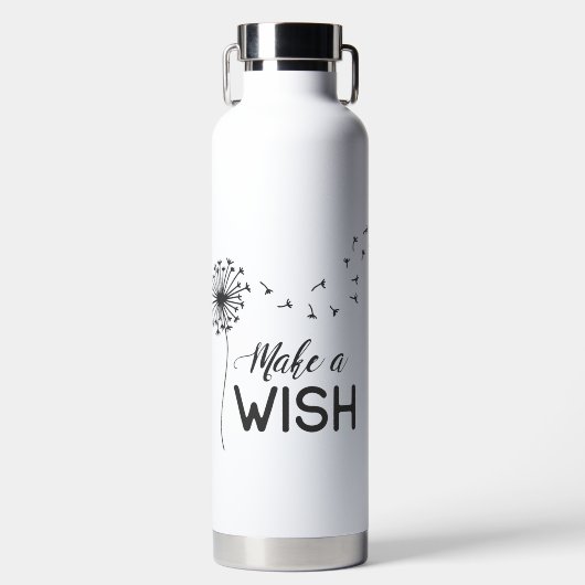 Custom make a wish drink bottle ウォーターボトル (正面)