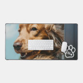 Custom Make Your Own Pet Photo Potrait Monogram デスクマット (キーボード&マウス)