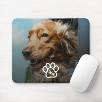 Custom Make Your Own Pet Photo Potrait Monogram マウスパッド