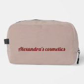 Custom Makeup & Cosmetic Bag – Name Gift ドップキット (正面)