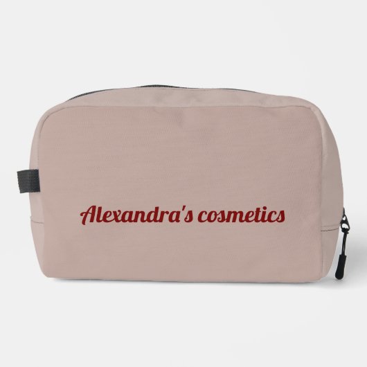 Custom Makeup & Cosmetic Bag – Name Gift ドップキット (正面)