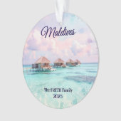 Custom Maldives Family Vacation オーナメント (正面)
