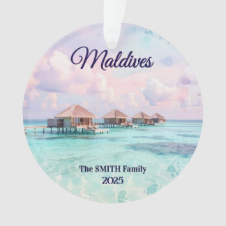 Custom Maldives Family Vacation オーナメント