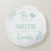 Custom Maldives Family Vacation ラウンドクッション (裏面)