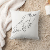 Custom Mama And Kids Holding Hands personalized クッション (ブランケット)