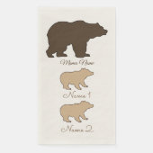 Custom Mama Bear With 2 Kid Names Mothers Day Gift (正面)