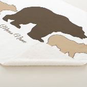 Custom Mama Bear With 2 Kid Names Mothers Day Gift シェルパブランケット (3/4)