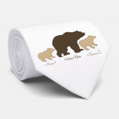 Custom Mama Bear With 2 Kid Names Mothers Day Gift ネクタイ (ロール)