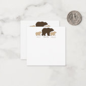Custom Mama Bear With 2 Kid Names Mothers Day Gift ノートカード (正面/裏面インサイチュ)