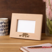 Custom Mama Bear With 2 Kid Names Mothers Day Gift レーザー彫刻フレーム (左)